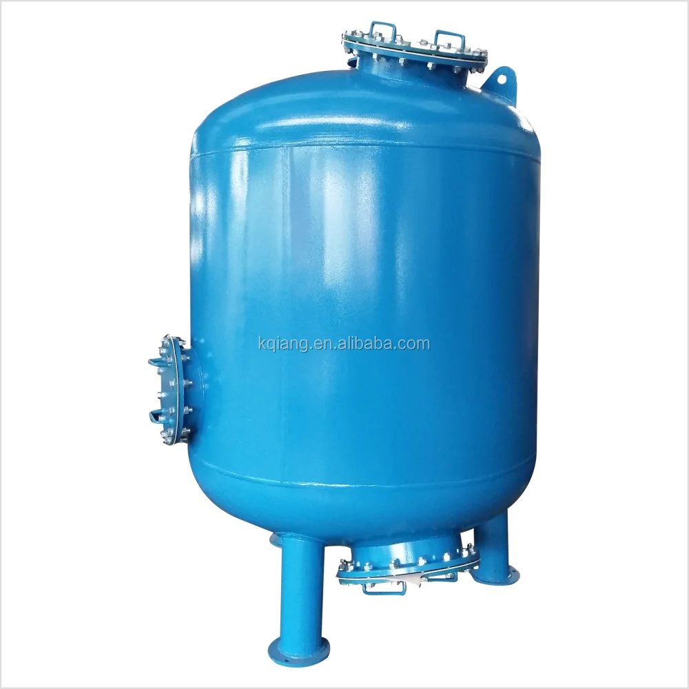 Industrial water treatment equipment multi media sand filter carbon steel vessel