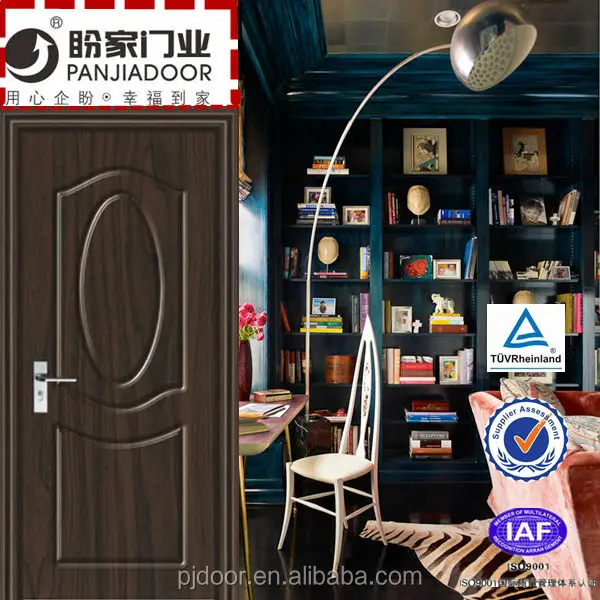 
new simple design teak wooden decorative pattern interior door 