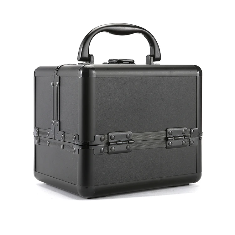 
Nail Polish Lipstick Makeup Storage PU leather Aluminum Cosmetic Cases 