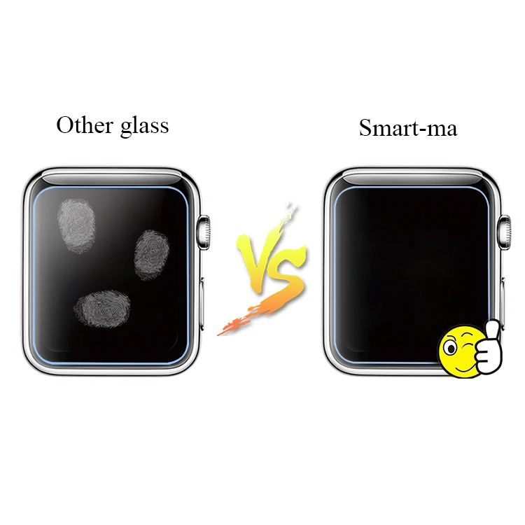  Смарт-часы защита экрана высокое прозрачное закаленное стекло для Apple Watch