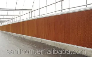greenhouse Cooling Pad Wall with aluminum frames