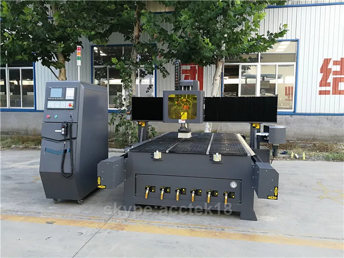 Taiwan Syntec 6MB ATC controller cnc wood wodking cutting machine 3D embrossment cnc etched router machine for door bed
