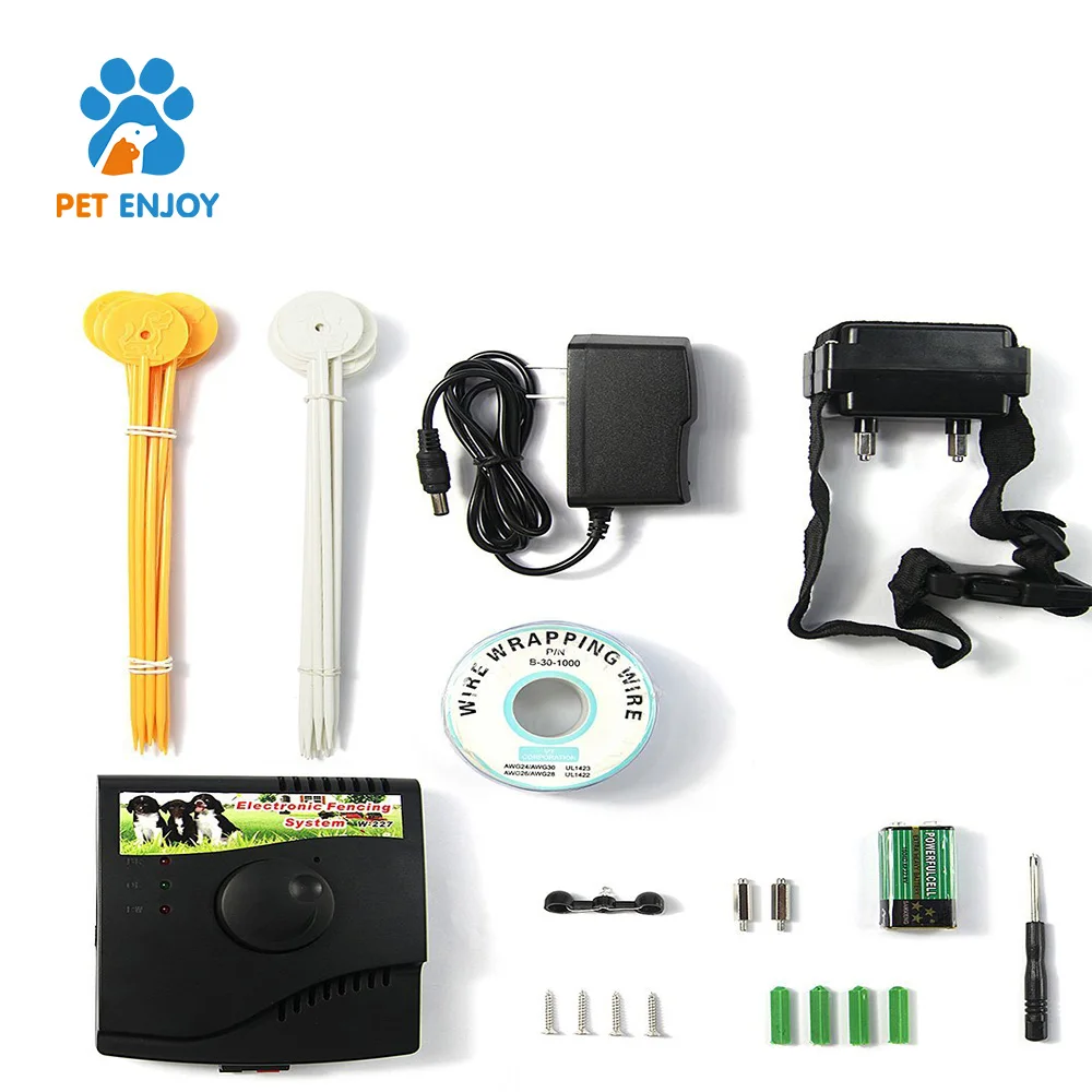 Range up to 5.5 acres 9V battery electric training dog collars shock in ground dog fence
