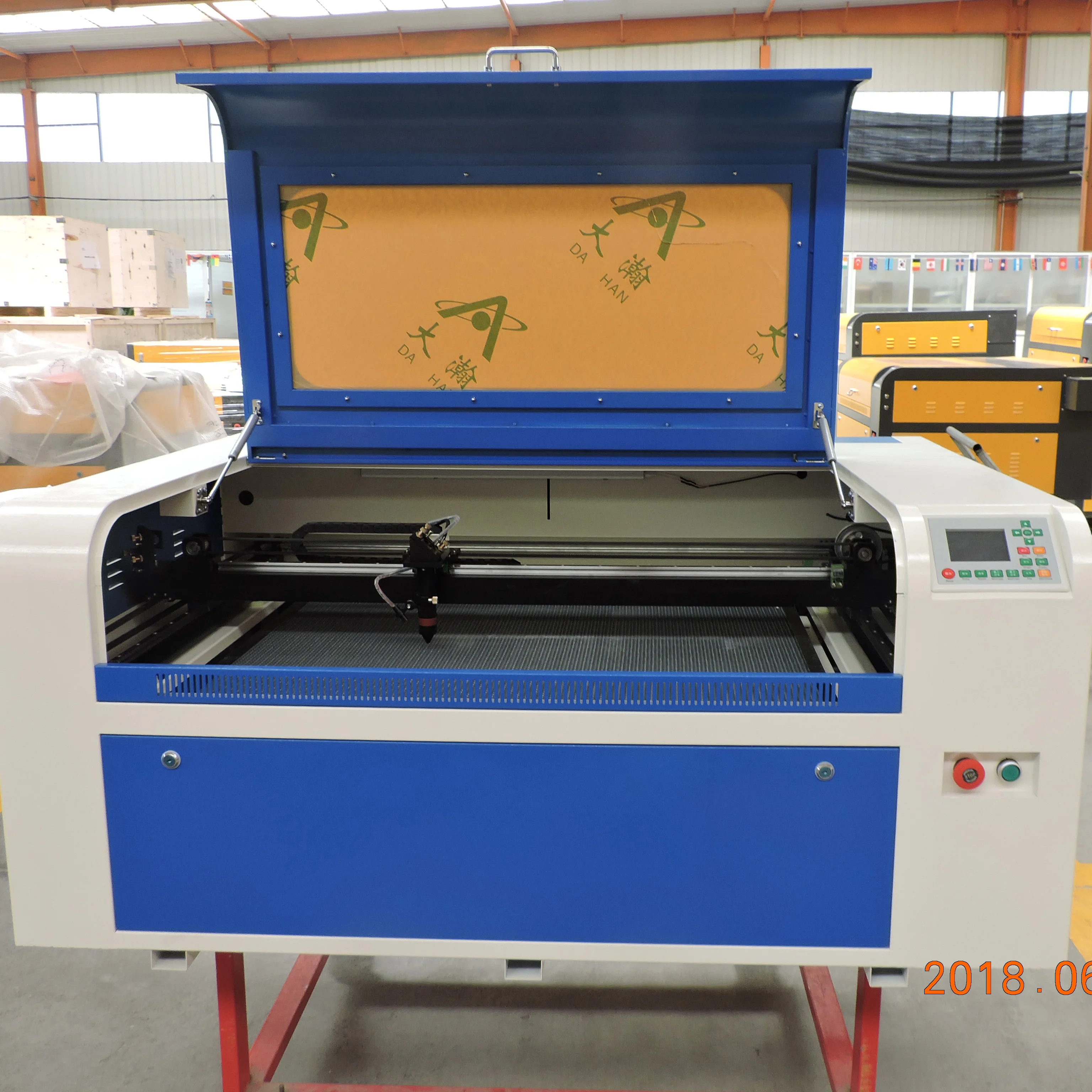 factory price 3d laser glass engraving machine for leather carving and cutting 6090