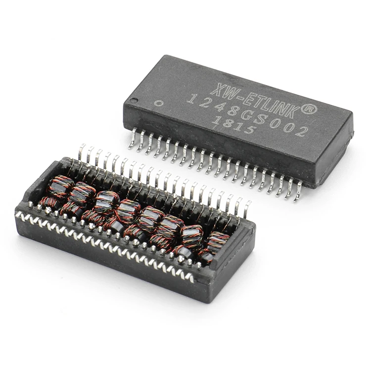 H5012NL H5089NL RJ45 разъём-вилка соединитель SMT с 1000 Base-T Модуль зарядное устройство с двумя портами