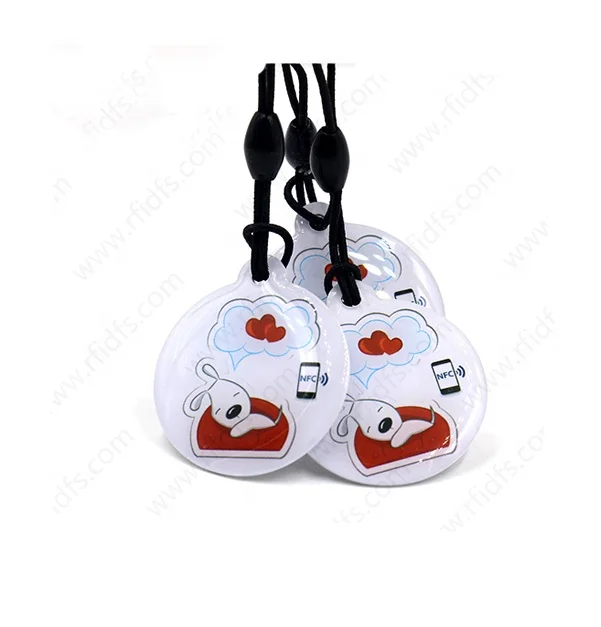 Перезаписываемые qr-коды для собак Ntag 213 epoxy nfc tag