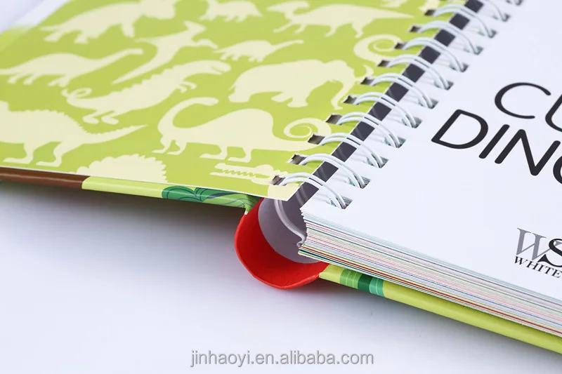 Customized w-o spiral binding bound publisher school writing notebook printing