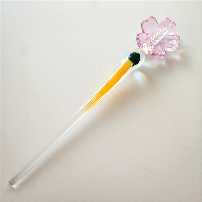 Colorful fancy  murano glass dip pen as creative gift