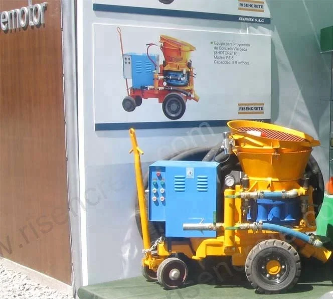 
High-quality RISEN dry mix shotcrete machine PZ-5 - shotcreting machine on Fair 
