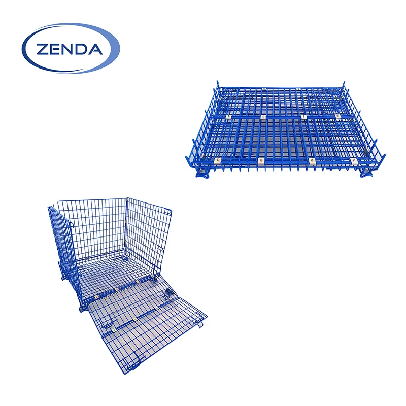 Металлическая клетка для хранения проволочная сетка контейнер с поддоном