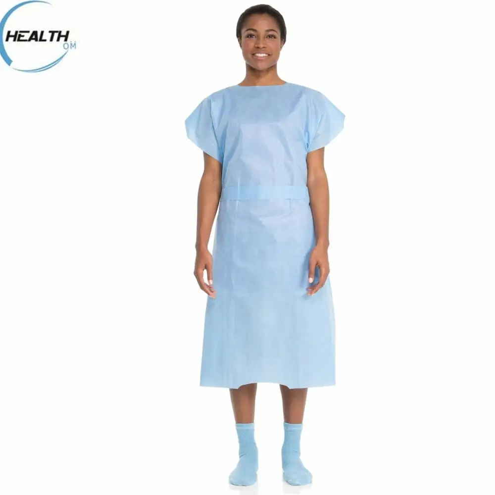 Disposable patient gown for exam and operation