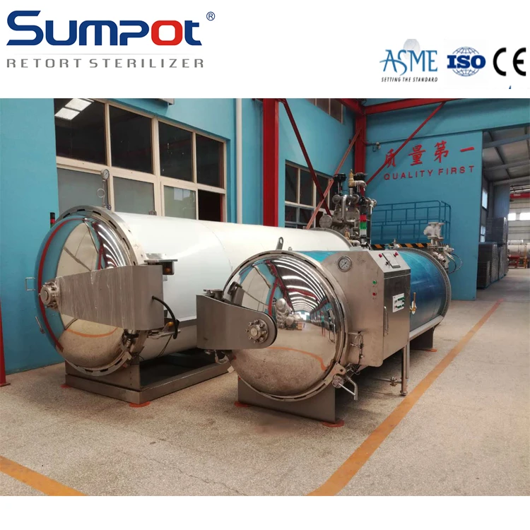 Retort sterilizer for ready meal