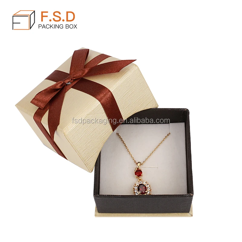 High quality handmade square or rectangle bracelet jewelry packing box  ribbon necklace ring  upper and lower jewelry box