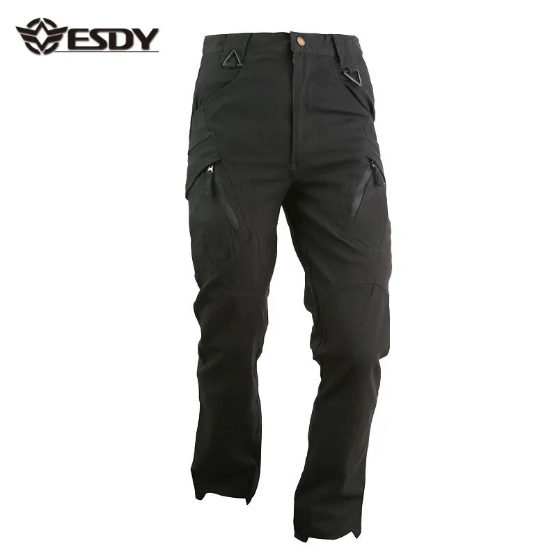 Мужские тактические брюки-карго ESDY IX9 черного цвета
