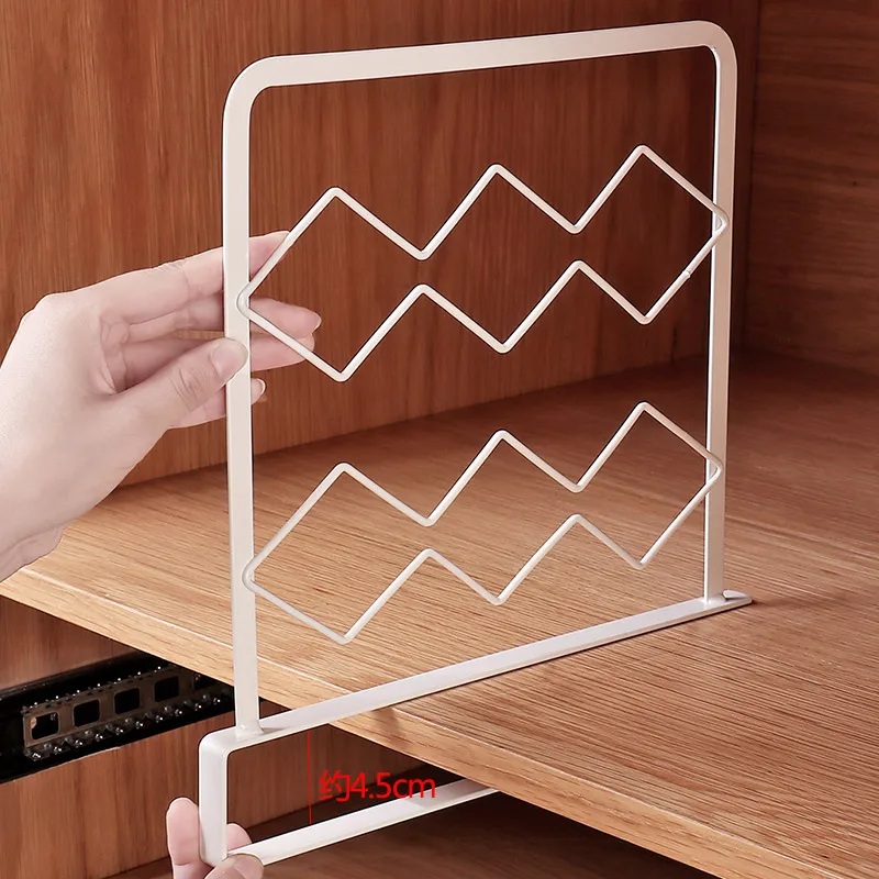 Разделитель и разделитель металлических полок шкафа для хранения и организации в спальне, ванной, кухне и офисе