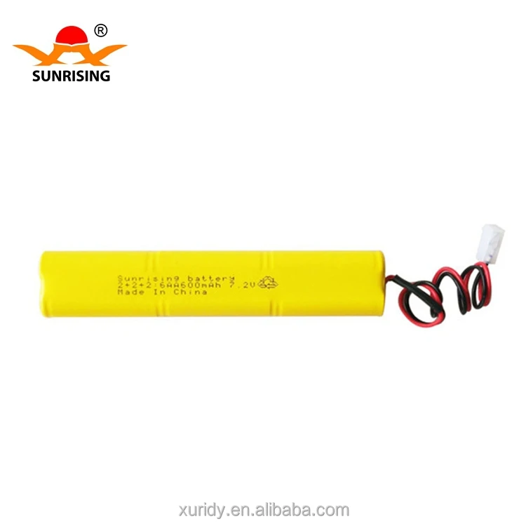 Sunrising 7.2v Ni-cd aa 600mah rechargeable battery pack