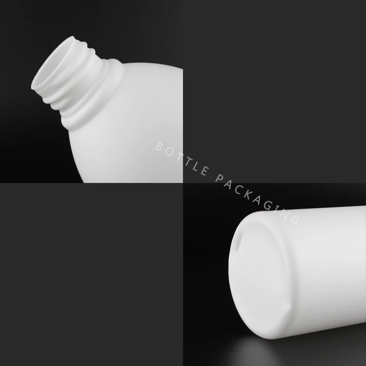 Round White Plastic Bottle HDPE 500ml Trigger Spray Bottle Detergent Bottles