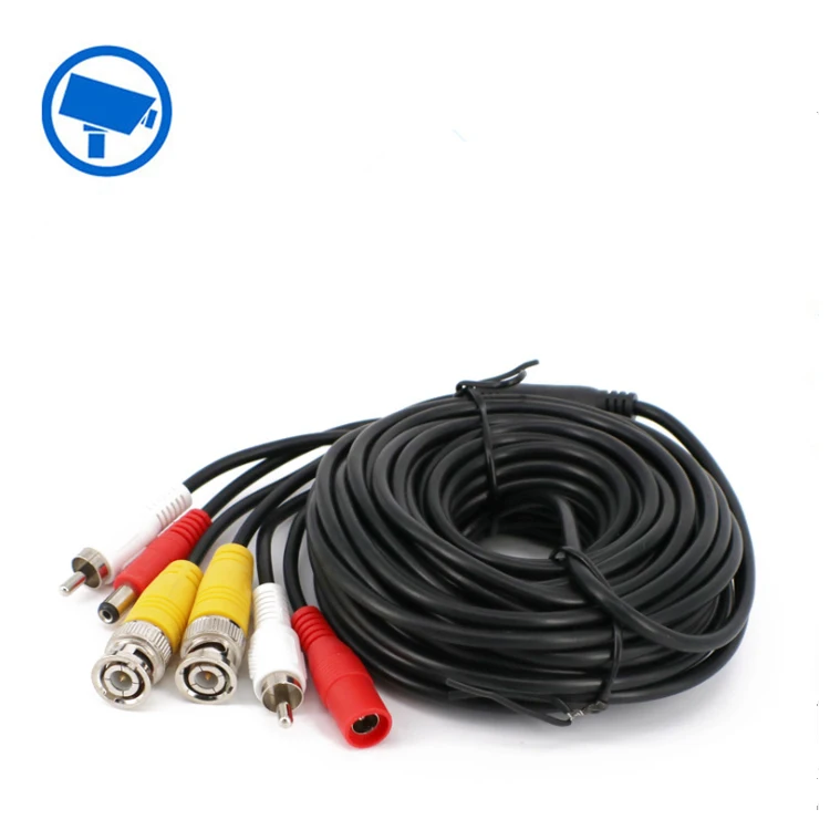 Система безопасности камеры видеонаблюдения Видео 15 м BNC + RCA DC Кабели