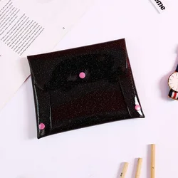 Gulidd pvc travel pink custom cosmetic bag cases mini transparent holographic clear makeup cosmetic bag for women