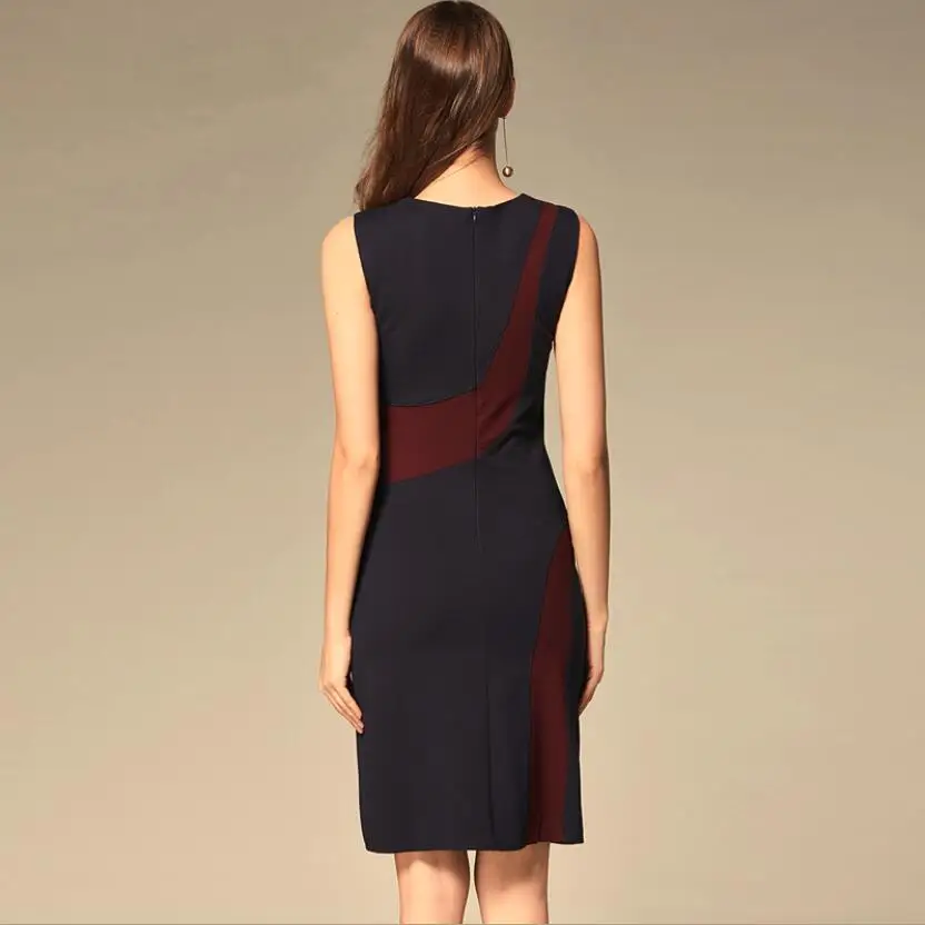 
Wholesale In Stock Women Summer Sleeveless Party Bodycon Cotton Pencil Dresses 