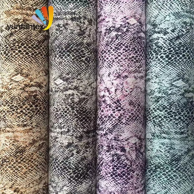 
2019 newwest Fashion 100 cotton poplin snake printed fabrics for shirt and dress 