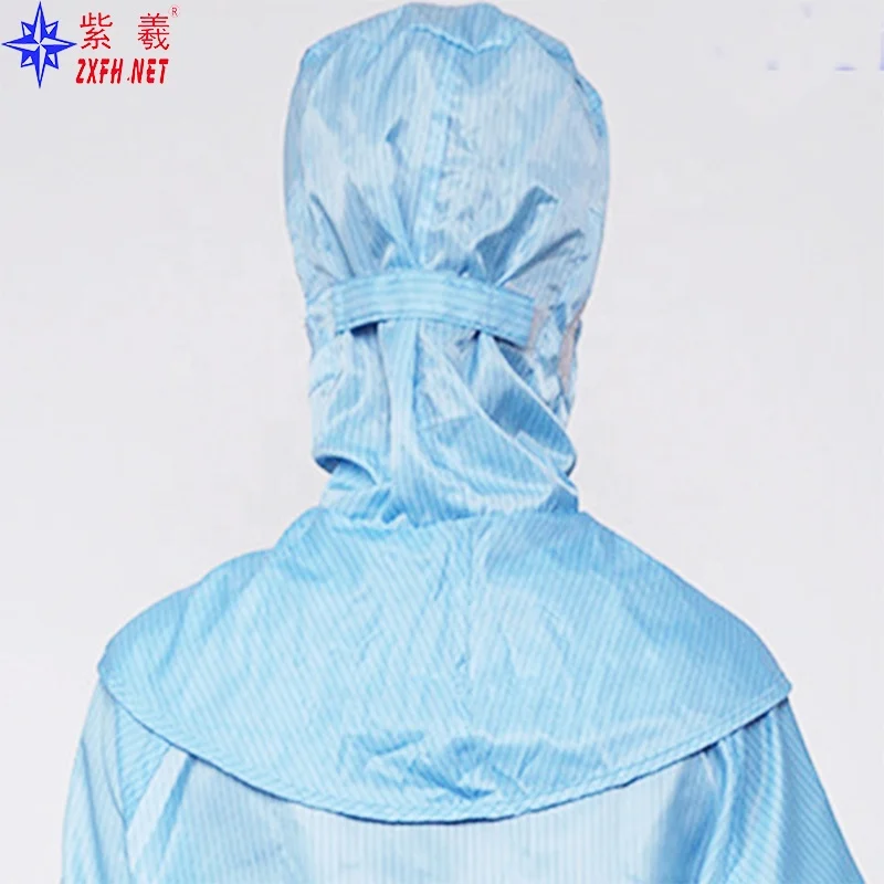 ESD Dust Free Safety Hat Cleanroom Industry Breathable Anti-Static Shawl Cap