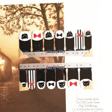 Black Butterfly Lovely Nail Arts 14 pcs set Waterproof Nail Decal Art Sticker Gel Polish French