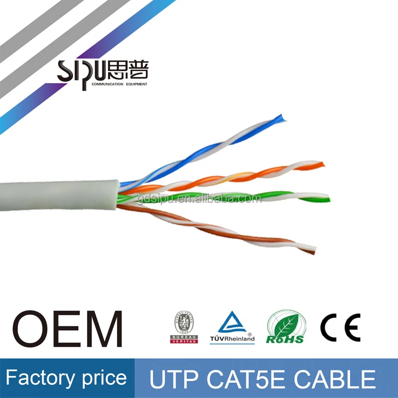 SIPU горячая сети cat5e интернет-лучшая цена за метр cat5 ethernet кабель