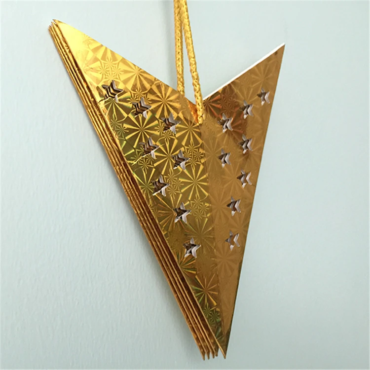 Party Decoration Led Light Paper Star Lantern/ Paper Star Light