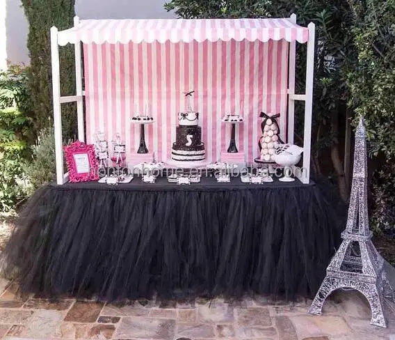 Table Decoration for Weddings Invitation Birthdays Baby Bridal Showers Parties Tulle Table Skirt free shipping WQ19