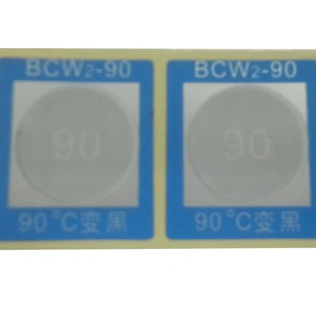 Self adhesive high temperature sensor thermochromic stickers