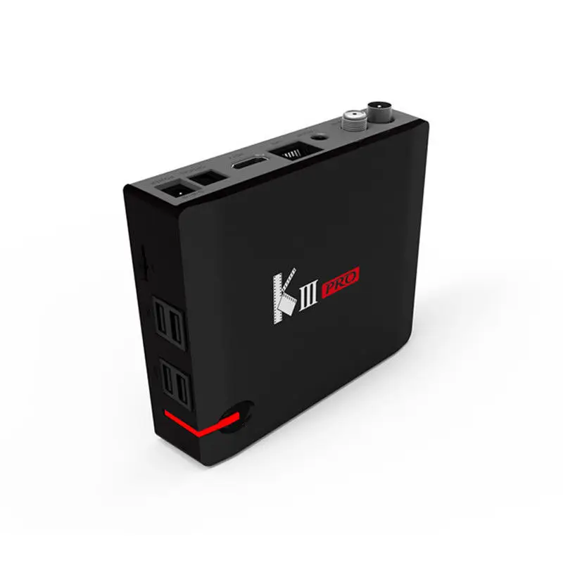 KIII Pro DVB-T2 Android Satellite TV Box Internet 3G 16G Amlogic S912 Octa Core 4K H.265 Dual Band WiFi BT 4.0 Media Player