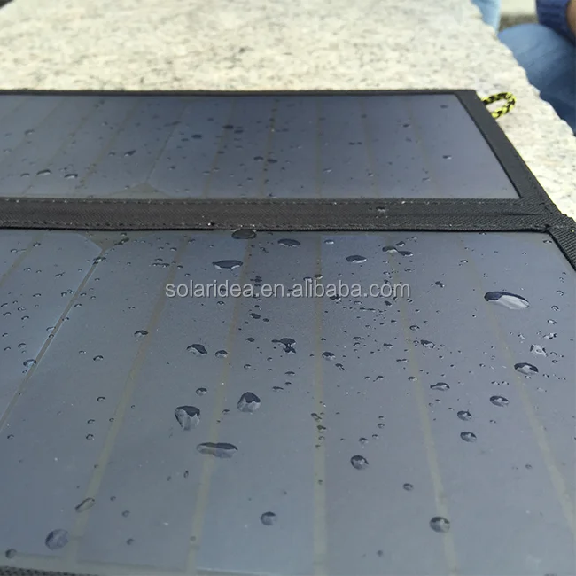 Multi purpose flexible dual-port green energy folding solar charger