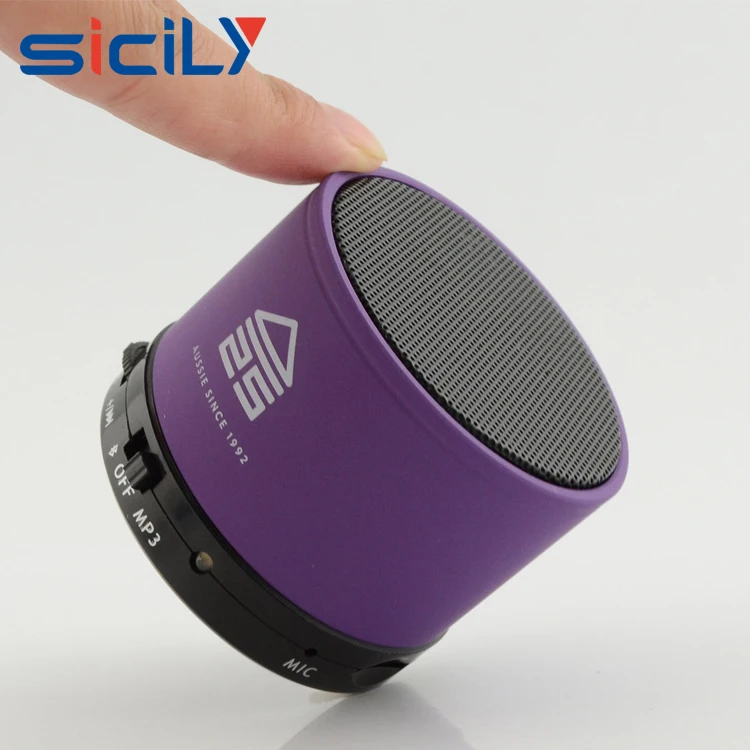 Cheap Metal Mini Portable Speaker Wireless For Mobile Phone,Handfree MP3 Wireless Speaker With FM Radio