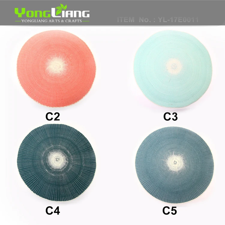 Wholesale Placemat Natural Materials OEM Shape Multicolor Fashion Placemat