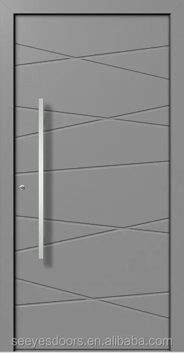 seeyesdoor strong security steel door gate black aluminum entrrance doors in exterior