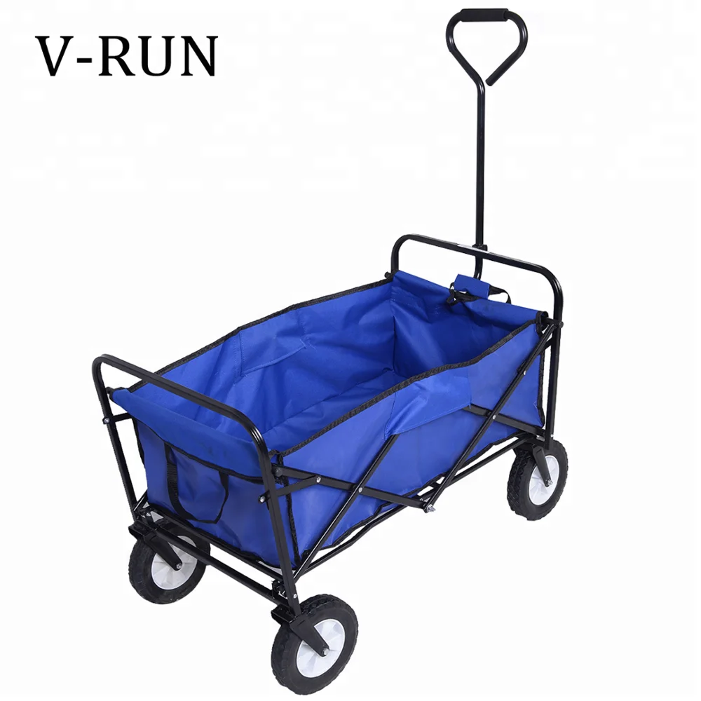 
garden folding wagon camping Outdoor beach kids foldable utility trolley cart 