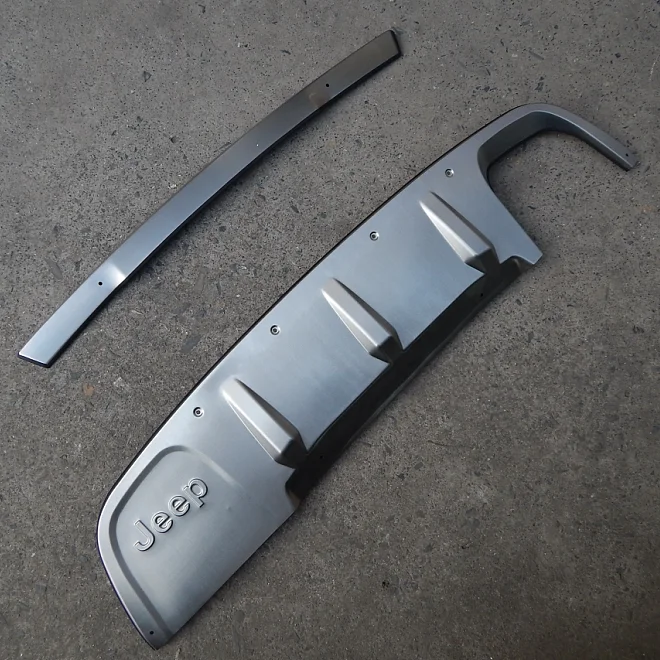 Защитная противоскользящая пластина для переднего и заднего бампера Jeep Compass 2017 + автомобильные аксессуары