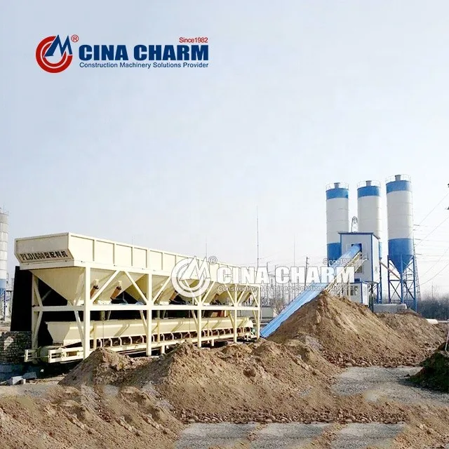 Небольшой Портативный бетонный завод 120 м3/ч