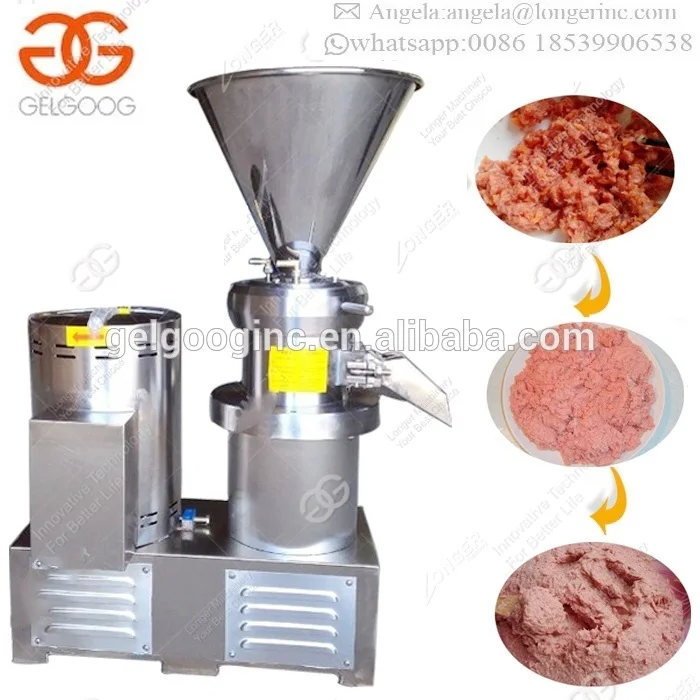 High Definition Fruit Jam Chili Paste Cocoa Peanut Butter Making Machinery Colloid Mill Chicken Bone Paste Grinder Machine