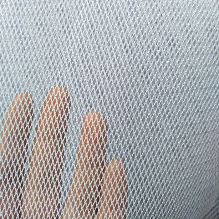 Very hard and heavy stiff diamond mesh fabric for Tunis