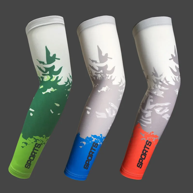 
Outdoor biking fishing lycra spandex antislip elbow brace compression arm sleeve 