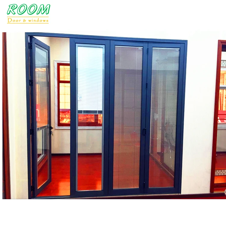 Japanese shoji aluminium sliding door with wheels