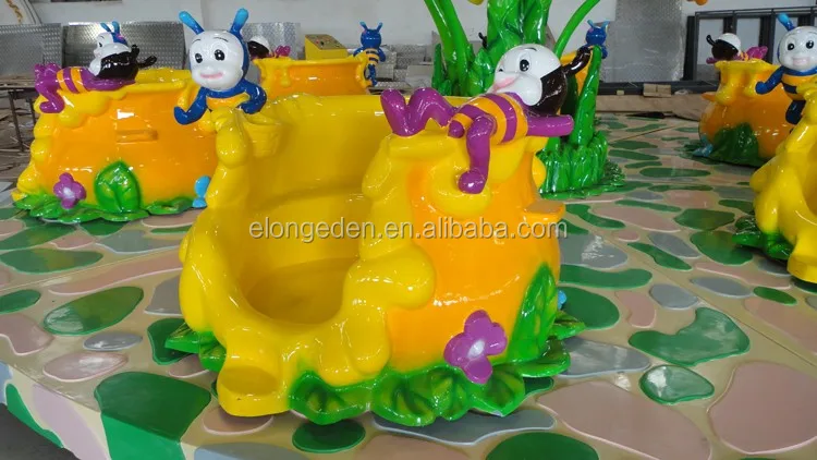 Hot sale kids amazing theme park rides for sale tagada mini amusement park rides Bee turntable