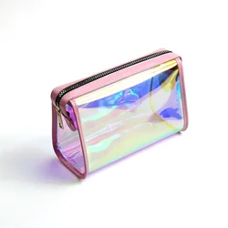 Модная голографическая прозрачная косметичка из ПВХ