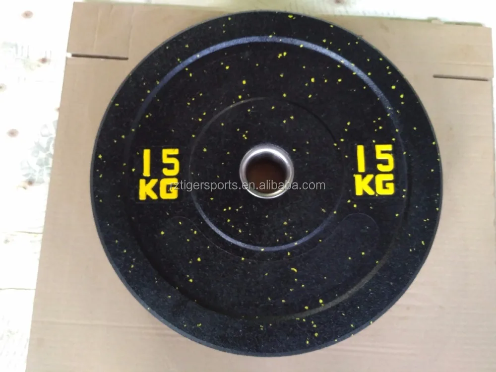 Color Speckles spots Black Hi-temp rubber bumper weight plate