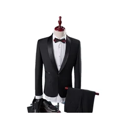 Оптовая продажа, новейший дизайн, мужской деловой костюм, пальто, брюки, мужской костюм для жениха, свадебный костюм