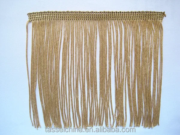 5 INCH RAYON CHAINETTE FRINGE; HIGH QUALITY LAMPSHADE TRIM