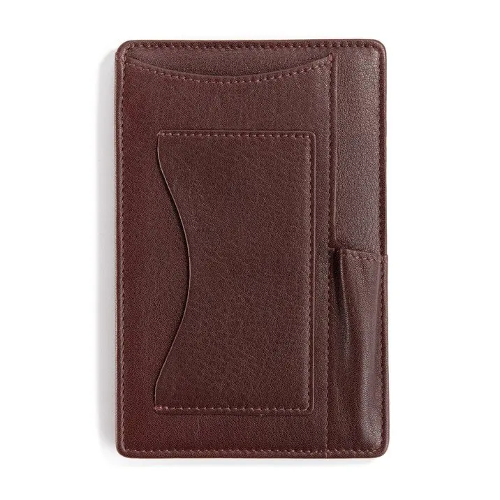 Mini PU leather pocket note memo pad jotter logo customized