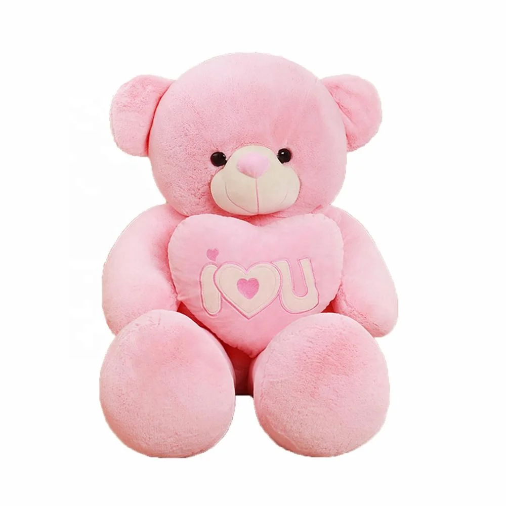 
Small plush pink color huge wedding favor couple teddy bear 